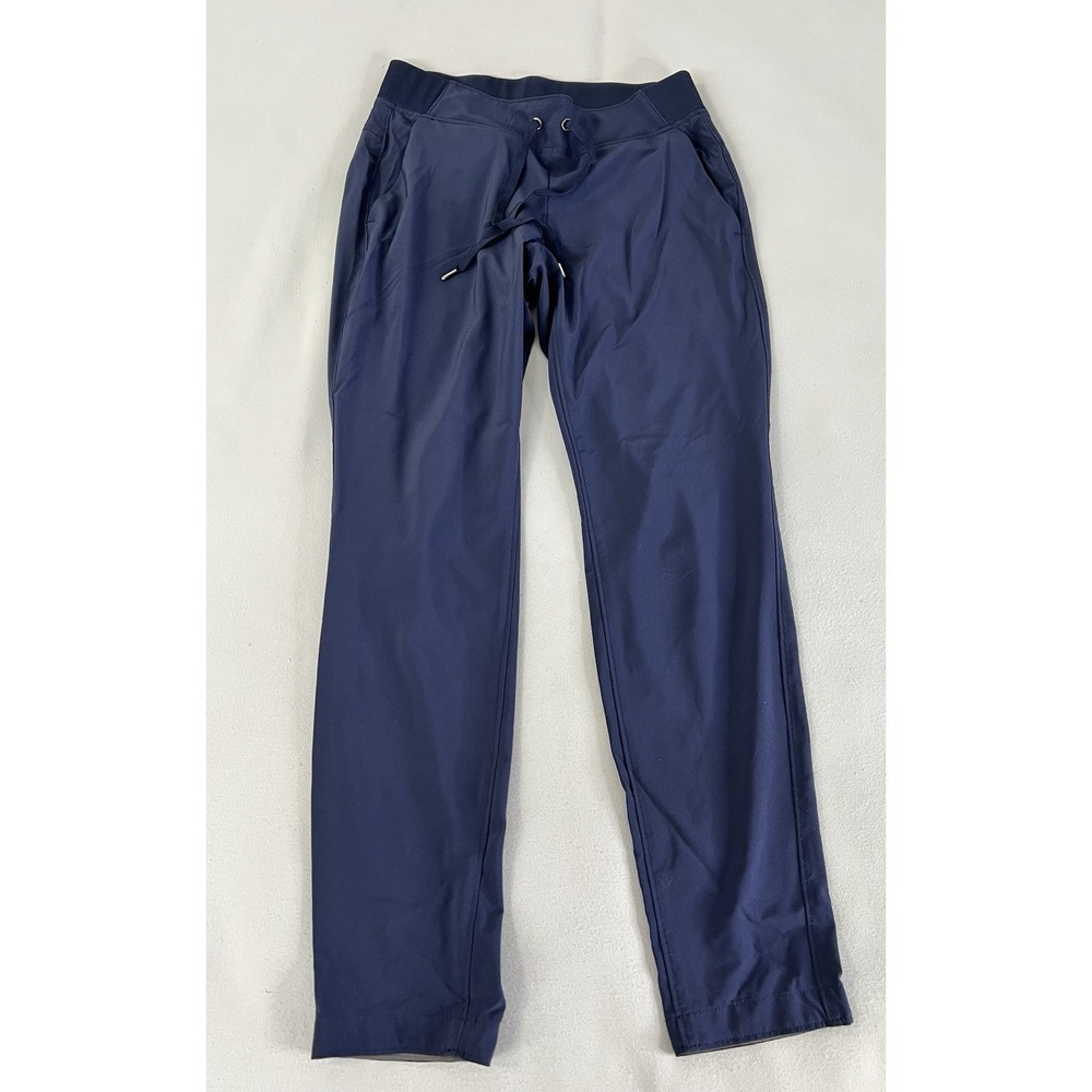 Athleta Women's Pull On Pants Sz 2 Navy Blue Waistband